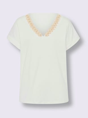 T-shirt en v pierres brillantes fantaisie (Image 4)