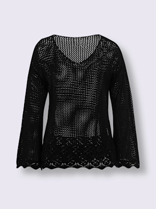 Pull ajouré pur coton (Image 4)