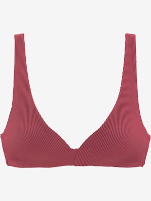 Haut de bikini triangle tissu structuré tendance