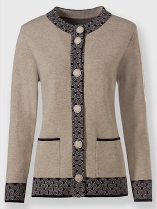 Veste en tricot jacquard