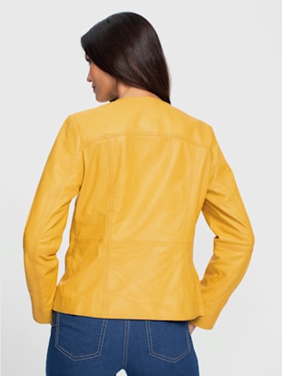 Veste en cuir pur cuir d'agneau nappa