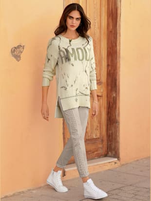 Pull en tricot inscription brillante (Image 1)