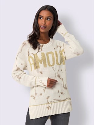 Pull en tricot inscription brillante (Image 2)