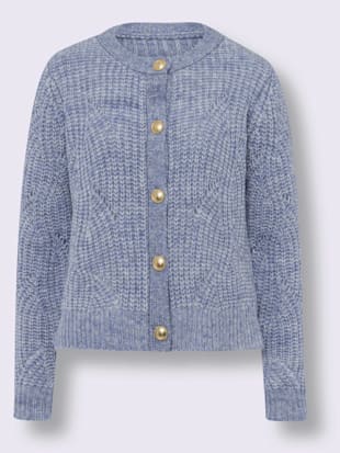 Veste en tricot motif ajouré intégral