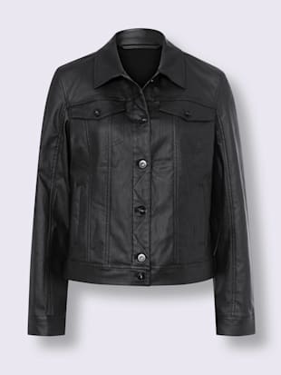 Veste blazer revêtement mat et brillant (Image 4)