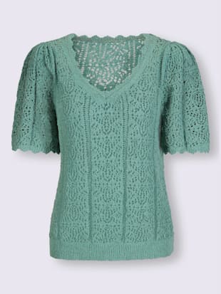 Pull motif ajouré léger
