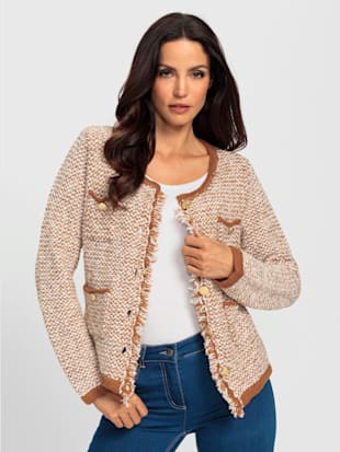 Veste en tricot franges tendance