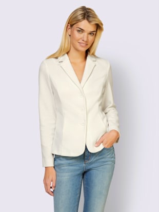 Blazer en jersey structure gaufrée