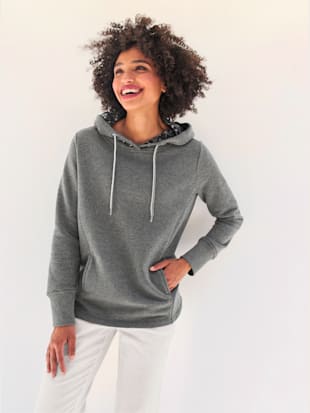 Sweat-shirt boutons cœur décoratifs