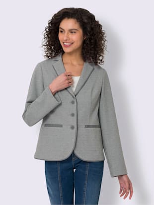 Blazer en jersey fil chiné doux