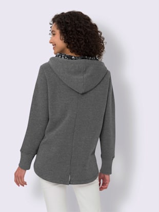 Sweat-shirt boutons cœur décoratifs