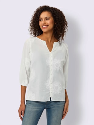 Chemisier en coton superbe broderie ajourée (Image 2)