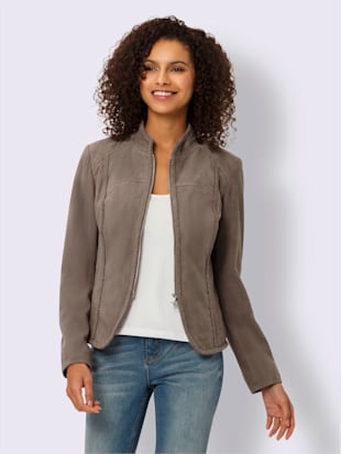 Veste en cuir cuir velours de chèvre (Image 2)
