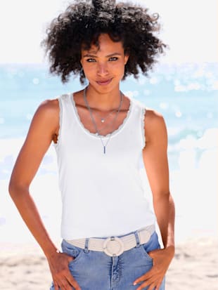 Débardeur détails en dentelle tendance (Image 1)