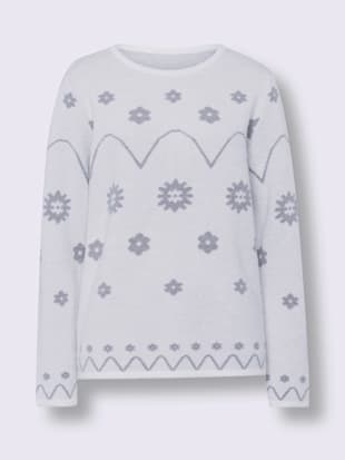 Pull à manches longues superbe motif jacquard (Image 4)