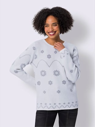Pull à manches longues superbe motif jacquard (Image 2)