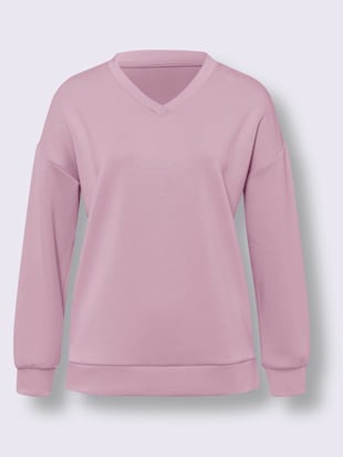 Sweat-shirt encolure en v chevauchante