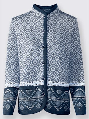 Veste en tricot 30% laine vierge (mérinos)
