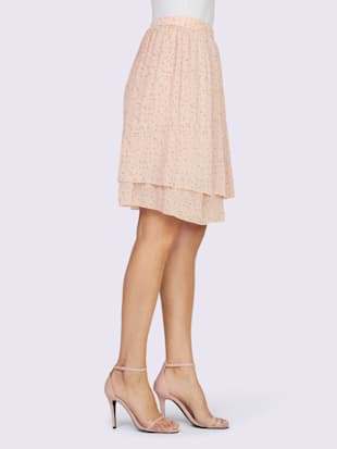 Jupe imprimée motif à pois tendance