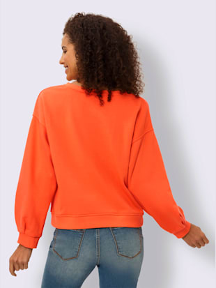 Sweatshirt encolure ronde avec v ouvert (Image 3)