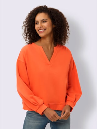 Sweatshirt encolure ronde avec v ouvert (Image 2)