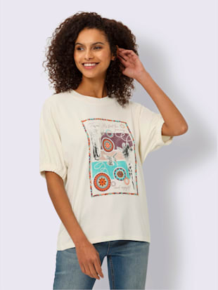 T-shirt manches chauve-souris motif imprimé (Image 2)