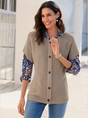 Débardeur en tricot fil fantaisie facile d'entretien