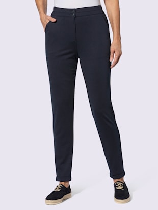 Pantalon en jersey revers des jambes fixe (Image 1)
