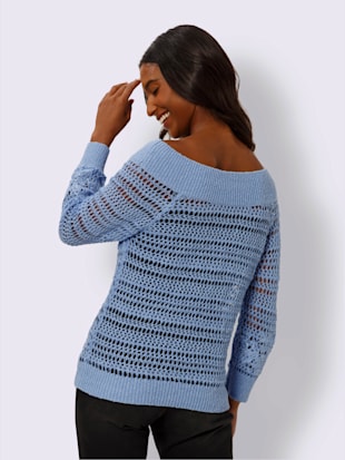 Pull ajouré broderie florale (Image 3)