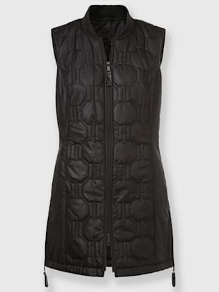 Gilet long zippé double curseur