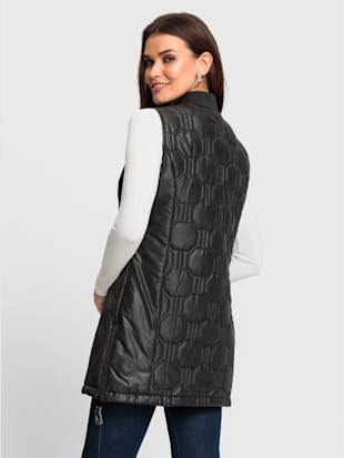 Gilet long zippé double curseur