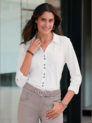 Chemisier en jersey 50% coton et 50% modal