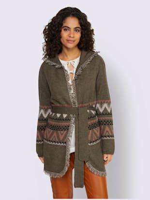 Manteau en tricot joli motif tricoté