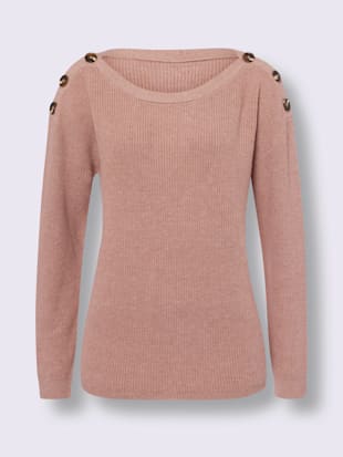 Pull en tricot large encolure ronde (Image 4)