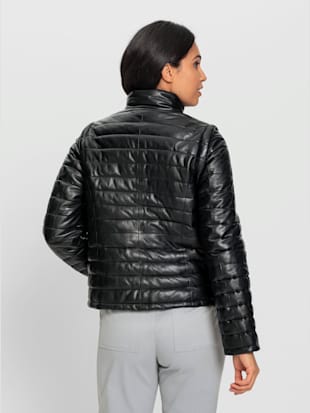 Veste en cuir pur cuir d'agneau nappa