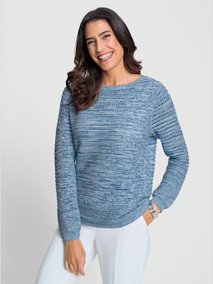 Pull motif ajouré intégral