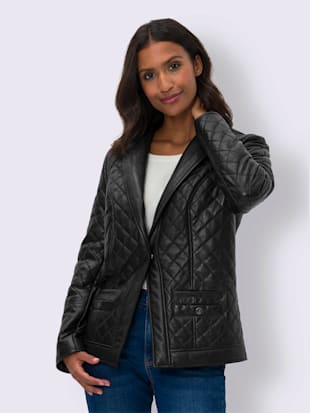 Veste en cuir pur cuir d'agneau nappa