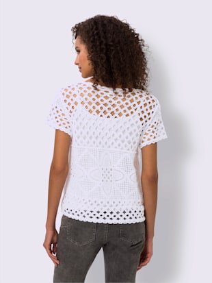 Gilet en tricot aspect crochet (Image 2)