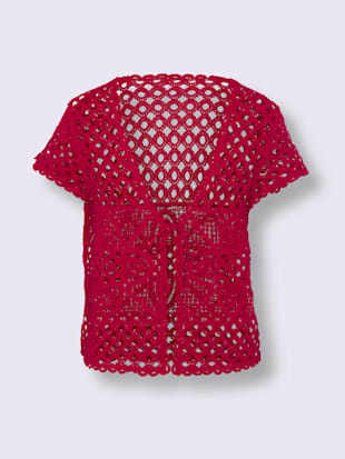 Gilet en tricot aspect crochet (Image 4)