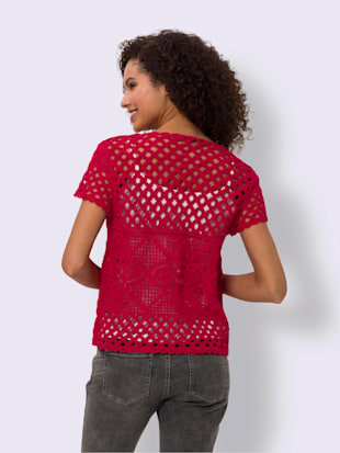 Gilet en tricot aspect crochet (Image 2)