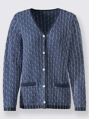 Veste en tricot 30% laine vierge (mérinos)