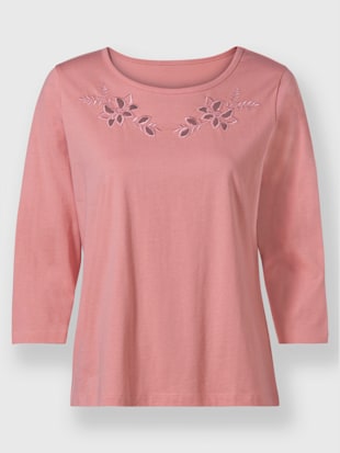 T-shirt superbe broderie florale