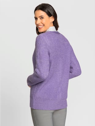 Veste en tricot tricot côtelé épais