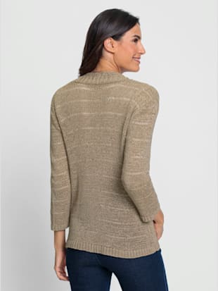 Veste en tricot fil fantaisie très doux