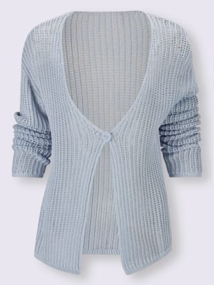 Veste en tricot motif tricoté affinant