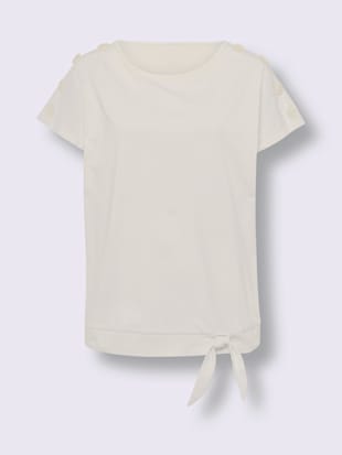 T-shirt boutons fantaisie aux épaules (Image 4)
