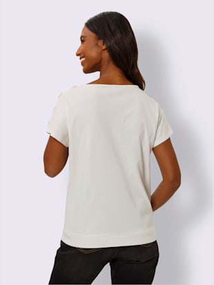 T-shirt boutons fantaisie aux épaules (Image 3)