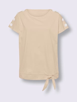 T-shirt boutons fantaisie aux épaules (Image 3)