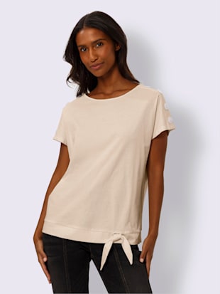 T-shirt boutons fantaisie aux épaules (Image 1)