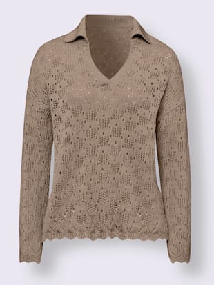 Pull ajouré motif ajouré léger (Image 4)